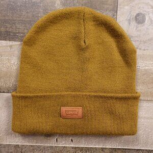 Levi’s Brown Knit Beanie Hat Acrylic Adult One Size